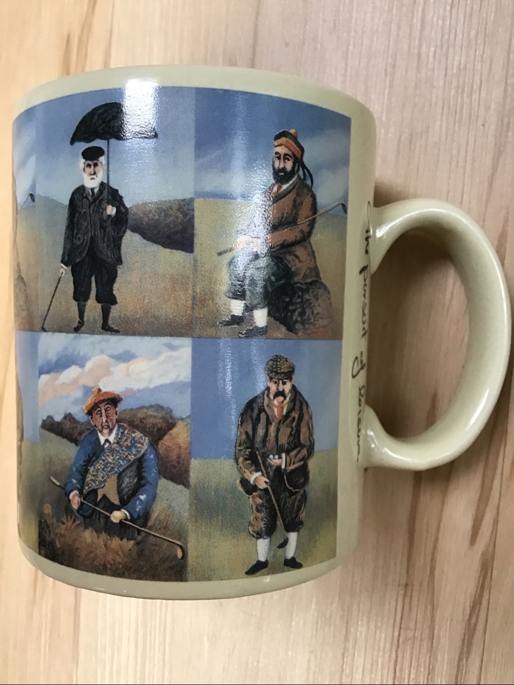 California Pantry Guy Buffet The Pursuit Of Leisure Large Vintage Golfers Mug